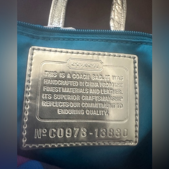 Coach Vintage Poppy Pop C Spotlight Tote Shoulder Bag Gold Multi C0973-13830 - Picture 5 of 13